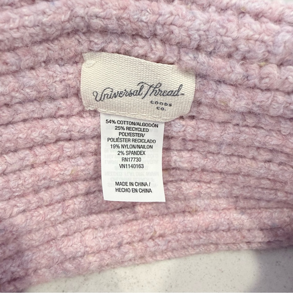 NWT-Winter Bundle Textured Ivory Gloves, Red Gloves, Pink/Purple Knit Headband - Picture 11 of 13